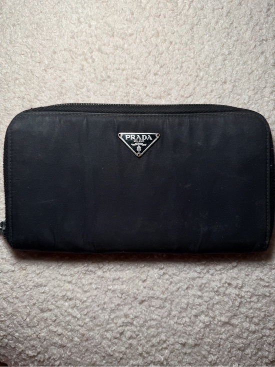 Prada Handbags - Prada Black Nylon Wallet
